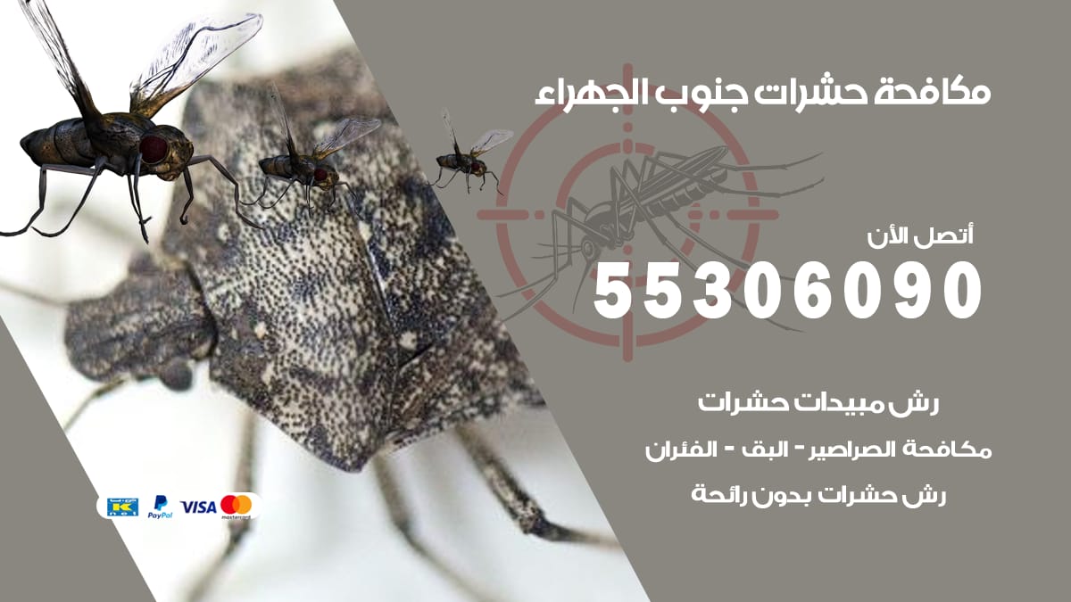 مكافحة حشرات جنوب الجهراء 55306090 شركة مكافحة حشرات جنوب الجهراء